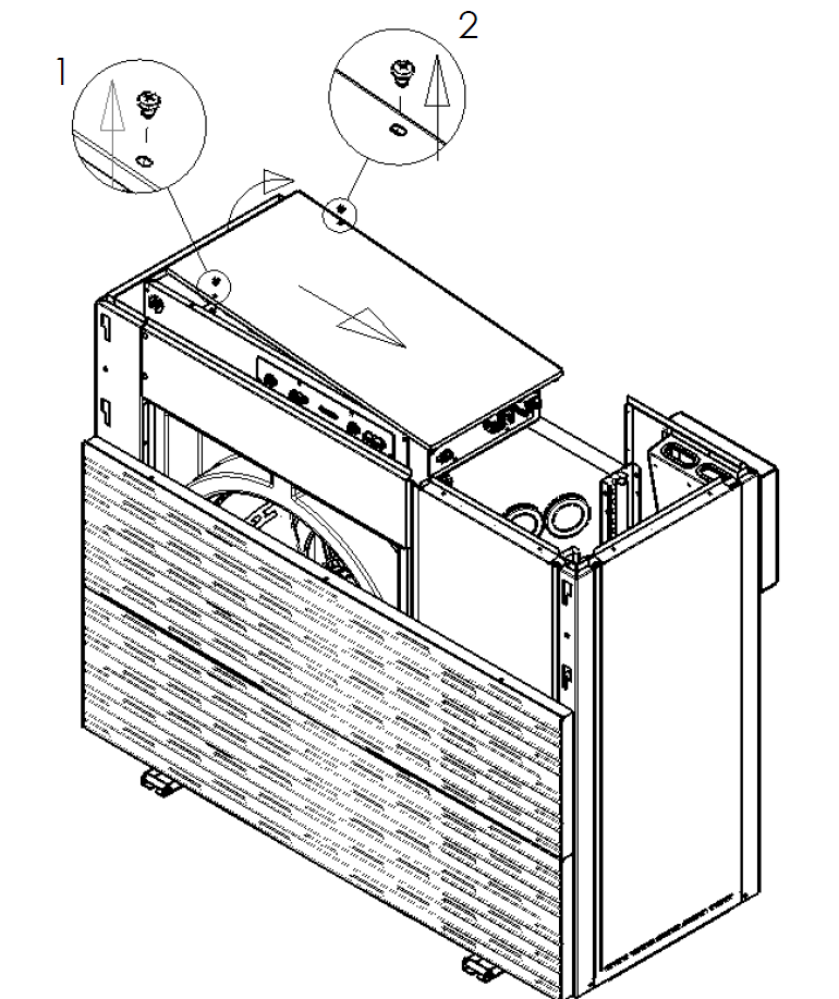 ThermoStar Pro PC6 i PC9 — dostęp do szafki elektrycznej